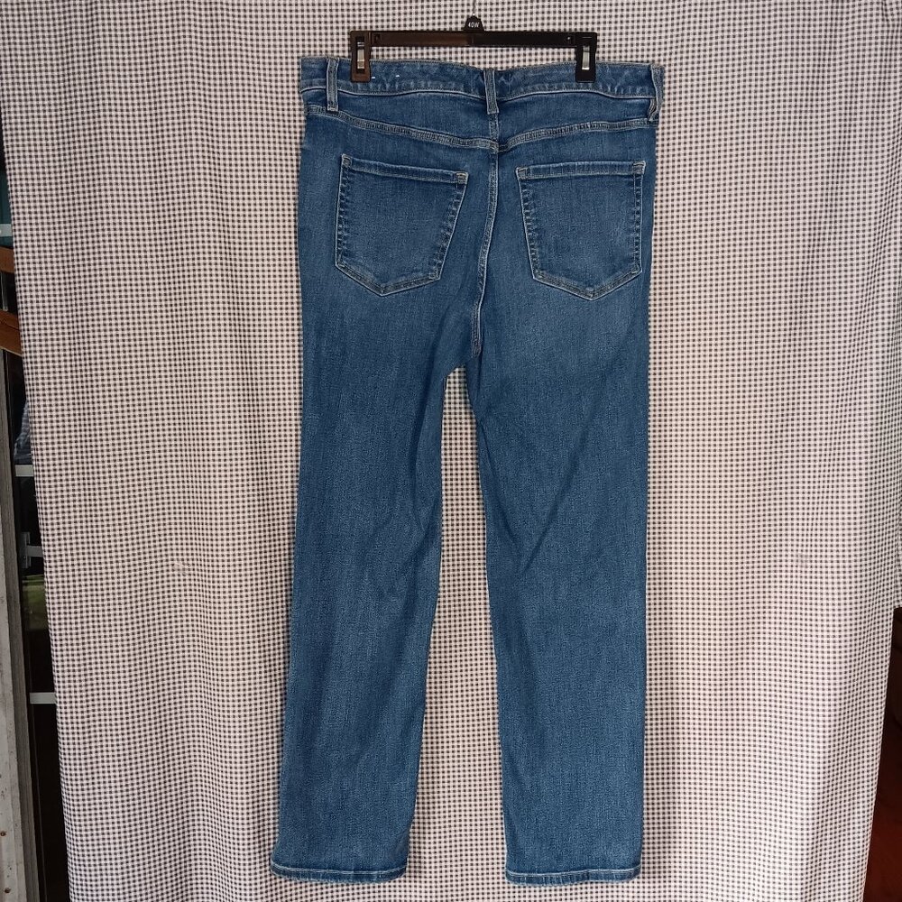 Lane Bryant Mid Rise Signature Fit Straight Medium Wash Denim Jeans Size 14 - Picture 4 of 8